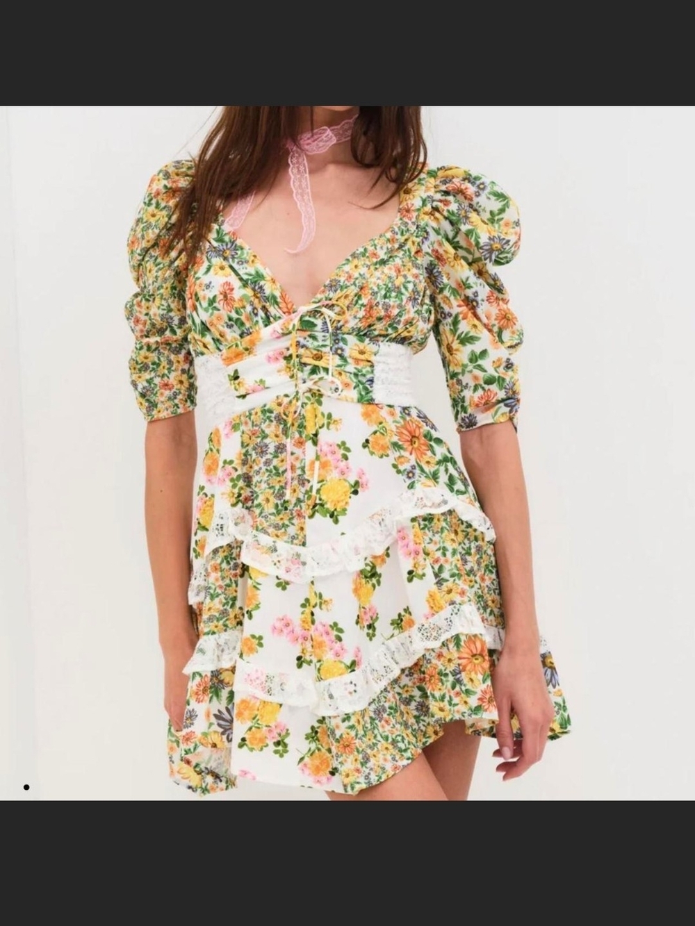 For Love And Lemons Rosalyn Mini Dress